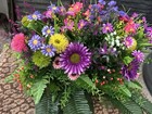 Artificial Handmade Cemetery Flowers Saddle Cemetery Grave Headstone Memorial