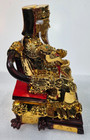 Gold Chinese Emperor Statue 9  Tall