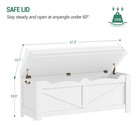 47 2  Storage Chest  Extra Large Storage Trunk With 2 Hinges  Wooden Box Benc   