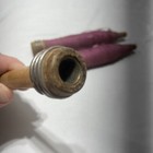 3 Vintage Wooden Yarn Spools Textile Mill Thread Bobbin Spindle 8    2  8 75    1 