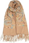Luxury Womens Cashmere Shawl Winter Wrap Thick Floral Print Pashmina Gift Scarf