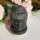 3 8  Tai Chi Jasper Buddha Head Statue Carved Crystal Figurine Feng Shui Decor