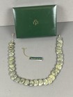 Jc Walsh And Sons Connemara Irish Green Marble Round Stone Necklace - New In Box
