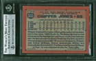 Braves Chipper Jones Authentic Signed 1991 Topps  333 Rc Auto Card Bas Slabbed