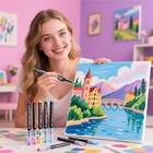 Tongfushop 60 Colors Acrylic Paint Markers  Water-based Paint Pens With Auto Ink