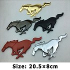 Premium 3d Running Horse Emblem Front Grille   Rear Trunk Badge For Ford Mustang