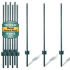 Lojok 10 Pcs Metal Fence Posts  5 Sizes Heavy Duty U-post For Garden  Farm  Lawn
