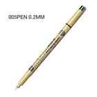 Sakura Pigma Micron Graphic Design Pen 005 01 02 03 04 05 08 1 Br Black