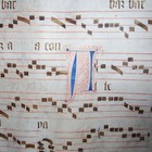 Medieval Illuminated Manuscript Vellum Gregorian Chant Music C 1440 Renaissance