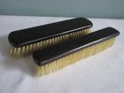 Antique Ebony Clothes Brushes Victorian Dressing Table Dresser Black Treen F X 2