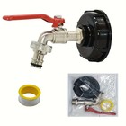 Ibc Tote Faucet Adapter-ball Valve   Garden Hose Connector For Liquid Dispensing