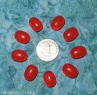 Orange Gemstone Beads 48 Pcs New 15mm X10mm Success Make Jewelry Prayer Mala 