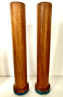 Lot Of 6 Vintage Wooden Yarn Spools bobbins   3 Matching Pairs