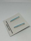 Navajo Handmade Sterling Silver Turquoise Bar Style Earrings By Barney