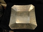 Vintage Hammered Aluminum Deep Dish Tray Marked Wendell August   812