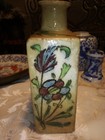 Antique Iznik Bottle Turkey Persia Qajar Dynasty 6 2 x4 2  Genuine Or   Back