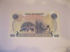 Uganda 500 Shillings 1977  Unc  Banknote Currency G74 590132