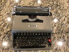 Vintage Olivetti Ivrea 22  rare Bodoni Typeface  Original Case  Cover  Manual 
