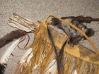 Vintage Traditional Archery Set Bow   Quiver W  4 Arrows Primitive Handmade