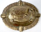 Vintage Heavy Brass Hunting Ashtray With Capercaillie   Ornate Frame