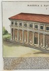 Italy Rome  basilica L  Paulli Emilii  1615 G  Lauro Original Antique Map