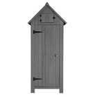 70in Storage Room Dark Gray Black Double Slope Top Fir Courtyard 