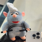 Cute Ratatouille Plush Mouse Doll Headband - Soft Plushie Hairband   Wide