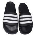 Msrp  44 99 Nwt Adidas Adilette Shower Unisex Black Slip On Slides Sandals