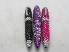 Gorgeous High Quality 4 5  Handmade Set Of 3 Crystal Ball Point Pens 2