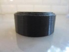 Pair  2  Wood Croquet Mallets Replacement Caps Black White Flexible Polyurethane