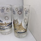 Vintage Four Expo 67 Souvenir Drinking Barware Glasses Israel germ ussr italy