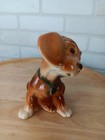 Vintage Royal Copley Cocker Spaniel Puppy Dog Figurine  Tilted Head 1950s Beauty