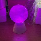 Led Multicolor Light Up Swirling Crystal Ball Super Cool Works  New  Spencer   s 