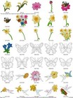 1200 Plus Spring Collection  Embroidery Machine Designs Pes Dst Hus Jef  On Usb