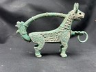 Ancient Near Eastern Old Bronze Lion Statue Circa 250-350 Bc