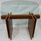 Danish Mid Century Modern Teak And Glass Top Dining Table Denmark