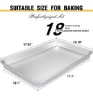 Commercial Quality Baking Sheet Pan Set  Natural Aluminum 18x13in 
