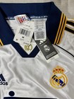 Adidas Real Madrid 1999 Home Jersey White Teka Retro Soccer Shirt  size Medium 