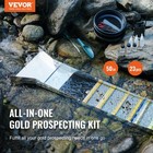 New   50 Inch Folding Sluice Box Gold Panning Kit 23pc Gold Prospecting Equipment