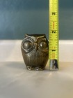 Vintage Brass Owl Figurine Paperweight 2    Mcm Mid Century Modern Retro Decor