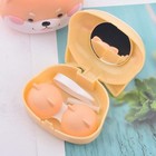 2 Pcs Cute Dog Contact Lens Case Travel Kit Portable Animal Contact Lens Box Hol