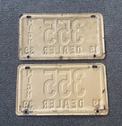 Very Rare 1939 Michigan Dealer License Plate Plates Pair  Original Paint Chevy