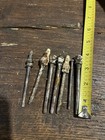 7 Antique Door Hinge Rods Steeple Top Ball Top Victorian 19th C