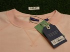 Footjoy Men s French Terry Crewneck Golf Sweater C c Logo Pink white Large 30096
