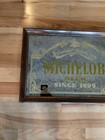 Michelob Beer Advertising Mirror Sign  Gold 26x18