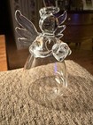 Glass Angel Shape Vase Flower Plant Bottle Clear  Decorative Holder