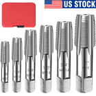 6 Pc Carbon Steel Npt Pipe Tap Set 1 8  1 4  3 8  1 2  3 4  1  Size Threader Set