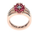 Fully Personalized Mix Shape Birthstone High School Class Ring University Gift
