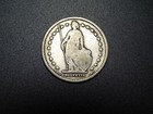 Old Silver  Switzerland  Coin  1900 B  Helvetia 1 Fr Franc