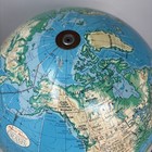 Vintage 12    Crams Physical Political Terrestrial World Globe On Metal Stand